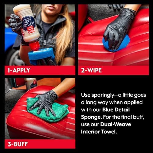 Griot's Garage Leather Care Spray, Car Seat Cleaner and Conditioner for Upholstery, Furniture, Clothing, and More, 10994, 22oz