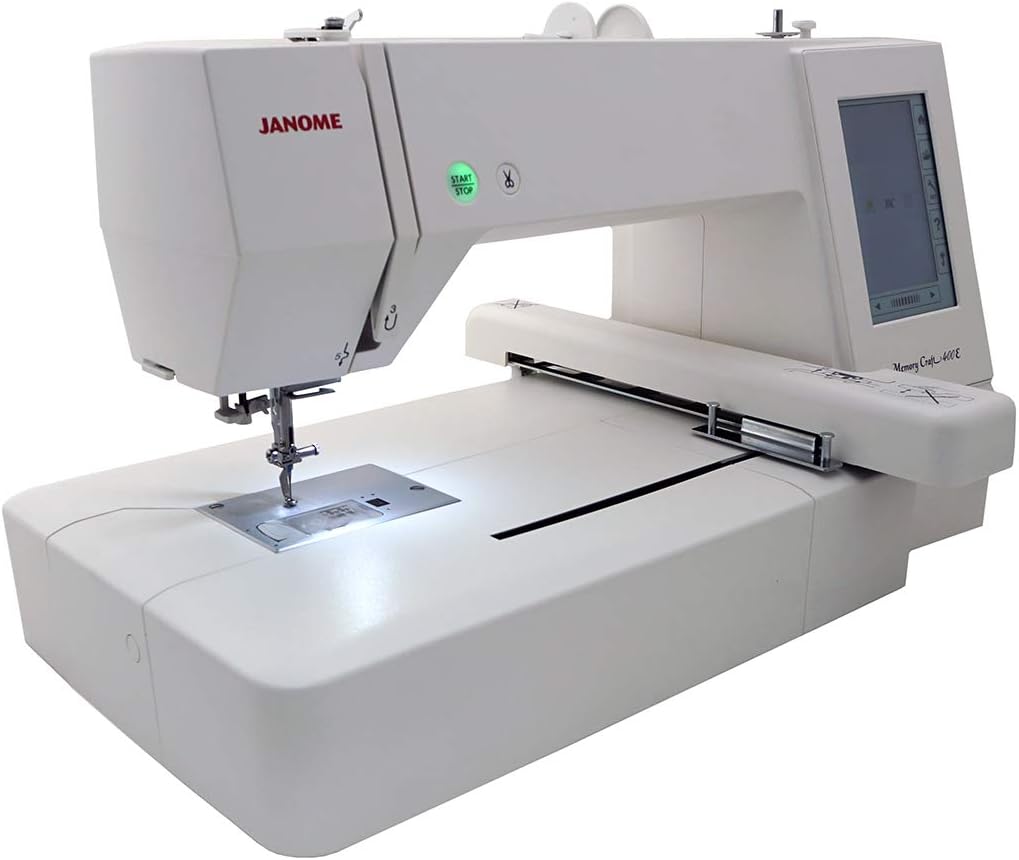 Janome Memory Craft 400E Embroidery Machine with Exclusive Bonus Bundle