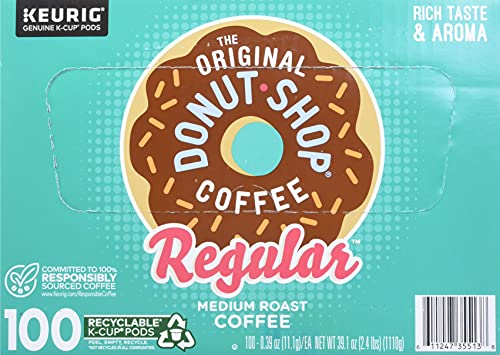 Green Mountain Coffee The Orginal Donut Shop Coffee, 100Count (Packaging May Vary)