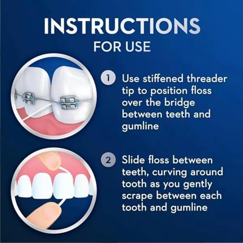 Glide Threader Floss, 30 Single-Use Packets each (Value Pack of 10)