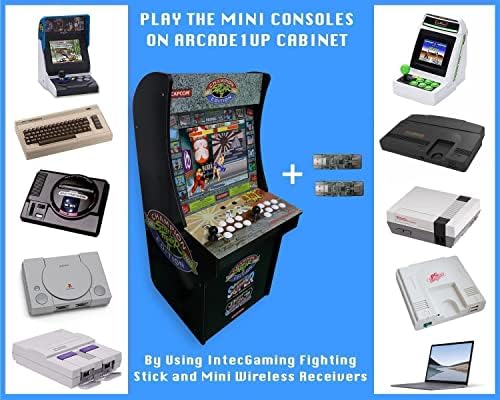 Mini Retro Console Fighting Stick for Arcade1Up Cabinet