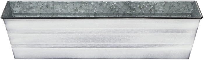 Achla Designs Galvanized Window Flower Box Planter-Green-Medium (24" L x 9.5" W x 7.5" H)