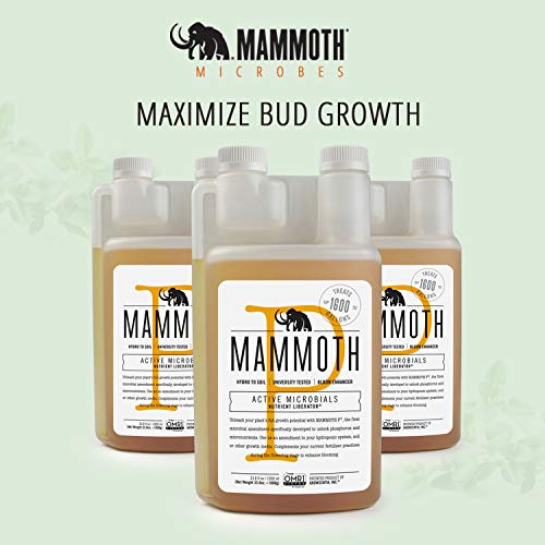 Mammoth Organic Bloom Booster | Mammoth P Organic Fertilizer Microbial Inoculant | 16% Proven Increase in Yield (250 ml)
