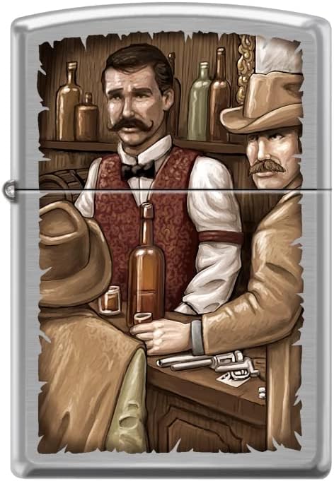 Zippo Lighter-Personalized Custom Message Engraved on Backside Cowboy Hat and Rope Westerns Windproof Lighter Resting Cowboy 24879