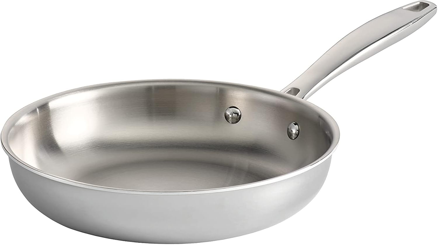 Tramontina Signature Tri-Ply Clad Stainless Steel 12-Inch Large Frying Pan | Induction-Ready Skillet, Dishwasher-Safe, NSF-Certified