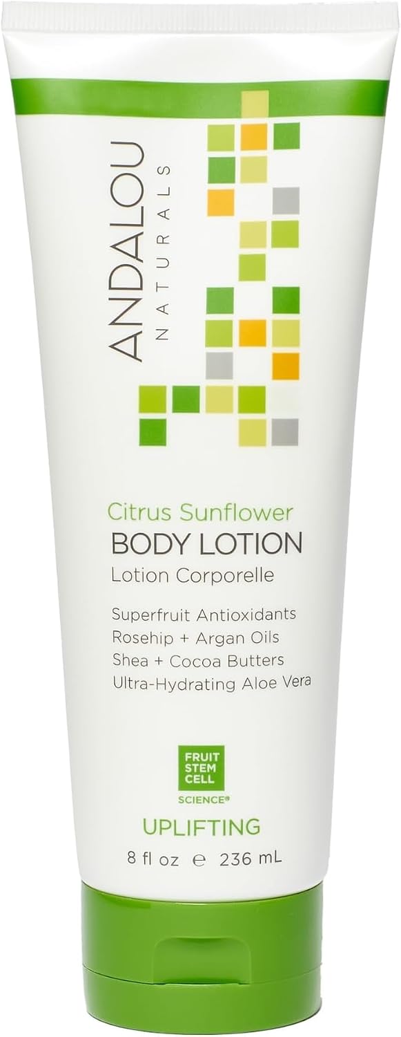 Andalou Naturals Citrus Sunflower Uplifting Body Lotion, 8 fl.oz (Packaging may vary)