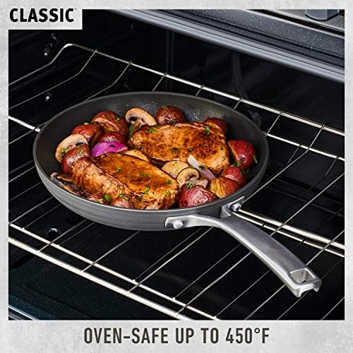 Calphalon 1943333 Classic Nonstick Sauce Pan with Cover, 3.5 quart, Grey