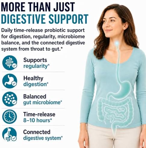 Balance ONE Probiotic for Women & Men, 15 Billion CFU, 12 Strains, 60 Count | Time Release Tablets, Gut Health, Digestive Health