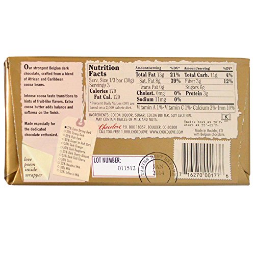 Chocolove Extra Strong Dark Chocolate