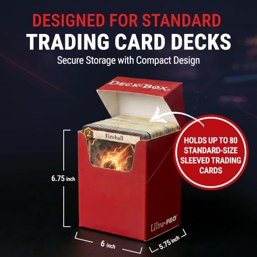 Ultra Pro Multicolor Deck Box – TCG Card Storage Box for Pokemon, Magic The Gathering & YuGiOh – Holds 80 Sleeved Cards