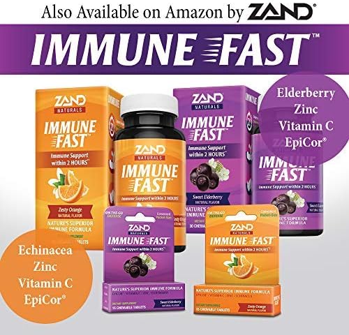 ZAND Elderberry Zinc Immunity Gummies with Vitamin C, Year-Round Immune Support for Children & Adults, 60 Count