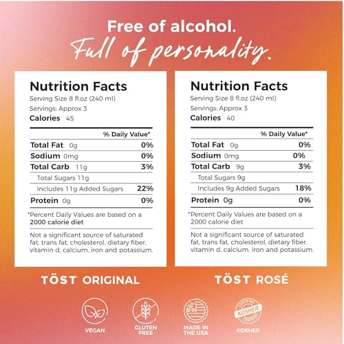 Tost, White Cranberry Ginger and Spice Sparkling White Tea, 25.36 Fl Oz