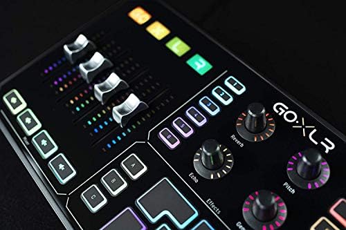 TC-Helicon GoXLR Revolutionary Online Broadcaster Platform with 4-Channel Mixer, Motorized Faders, Sound Board and Vocal Effects