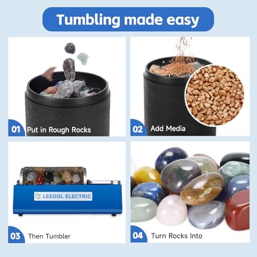 Leegol Electric Replacement 3lb Barrel for Rock Tumbler