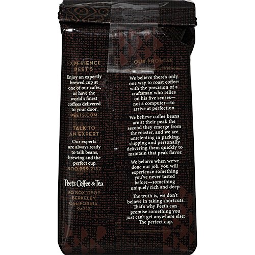 Peet's Coffee, Dark Roast Ground Coffee, Decaffeinated Arabica Coffee - Decaf Major Dickason's Blend 10.5 Ounce Bag