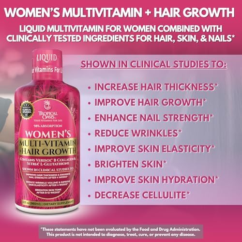 Premium Liquid Multivitamin for Women | Sugar Free Women’s Multivitamin | 100+ Vitamins, Minerals & Herbs Promote Anti-Aging, Heart, Brain & Bone Health |98% Absorption Rate | Non-GMO | 32 Serv