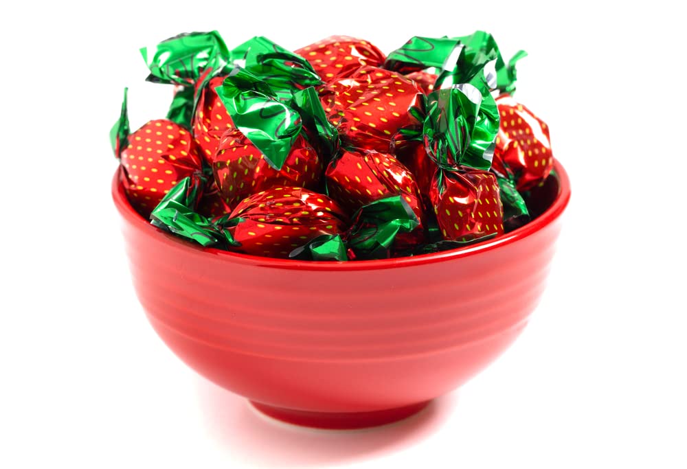 Strawberry Bon Bons – 5 lb Bulk Filled Hard Candy for Parties & Candy Bowls