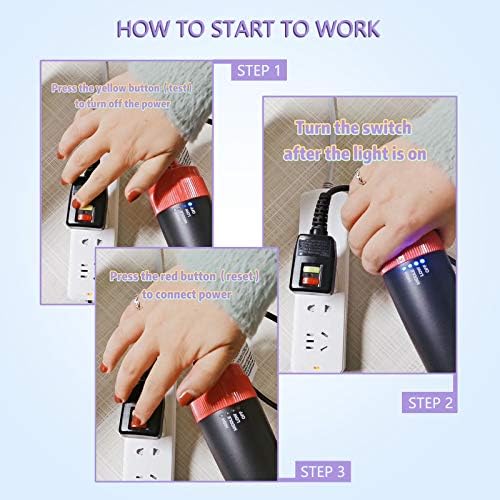 3 in 1 Hair Dryer and Volumizer, Ceramic Negative Ion Curling Dryer Styler with 3 Interchangeable Brush Heads, Green