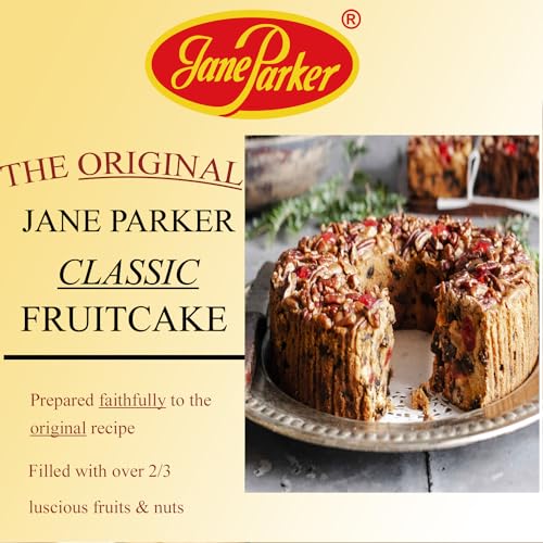 Jane Parker Fruitcake Classic Light Fruit Cake 3 Pound (48 Ounce) Ring