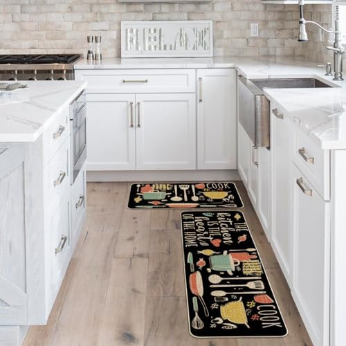 Artoid Mode The Kitchen is The Heart of The Home Kitchen Mats Set of 2
