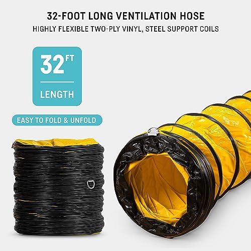 neverest® 12-Inch Industrial Blower Fan, High-Powered 2400 CFM Portable