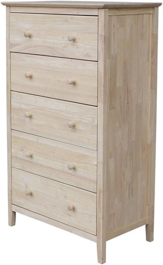 International Concepts Dresser with 3 Drawers, Unfinished