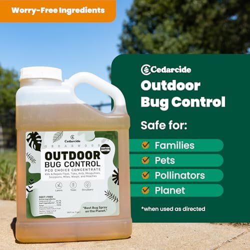 Cedarcide Outdoor Bug Spray | Kills & Repels Mosquitoes, Ticks, Fleas