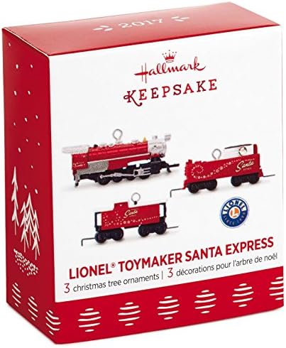 Hallmark 1995QXM8115 Miniature Set LionelNorth Pole Express Keepsake Christmas Ornaments