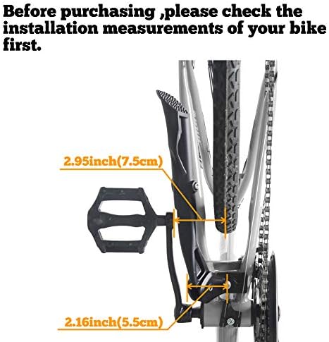 Sataway Bike Kickstand Adjustable Strong Center Mount Aluminum Alloy Bicycle Kickstand for 26” 700C 27.5” 28” inch Electric Bike Hybrid Bike