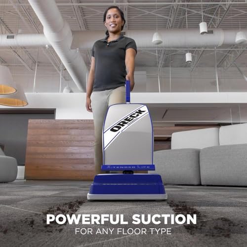 Oreck Commercial XL Vacuum Cleaner, Bagged Upright Vac, Lightweight | For Carpets and Hard Floor, Automatic Height Adjust, High-Speed Brush Roll
