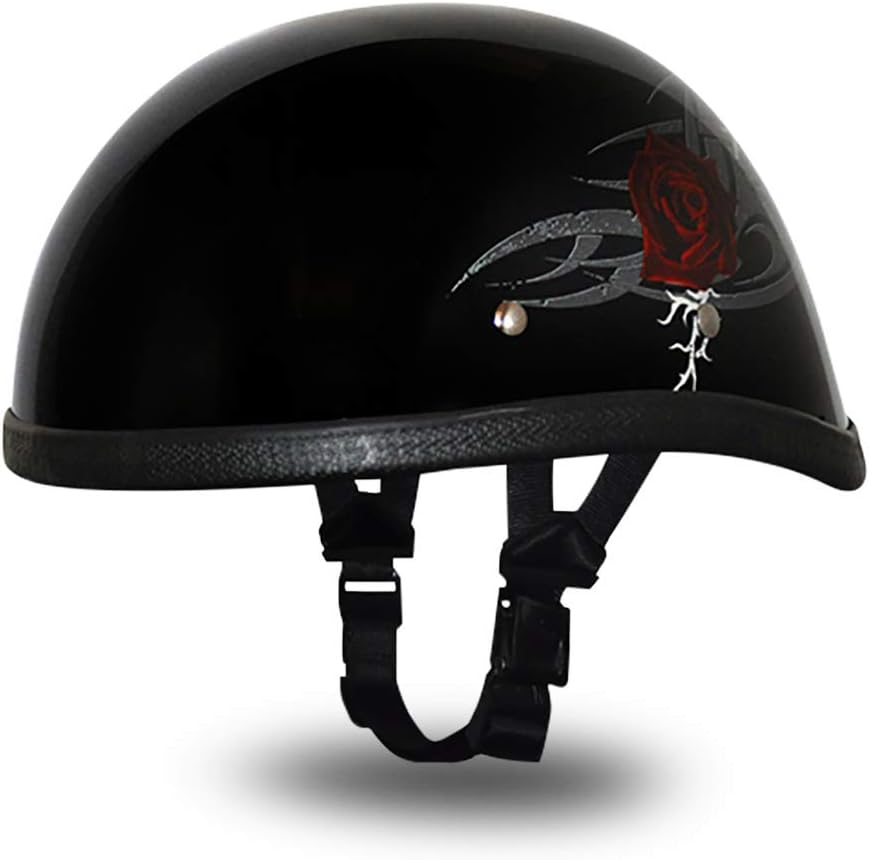 Daytona Helmets Graphics Bicycle Helmets for Men - Novelty Half Helmet with Breathable Liner - Retro Skull Cap – Eagle Headgear with Head Wrap