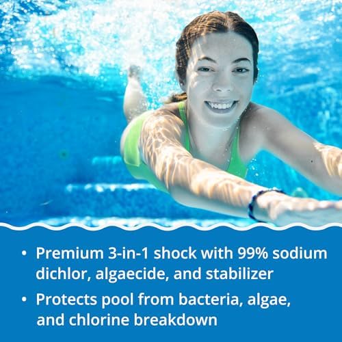 In The Swim Premium 3-in-1 Pool Shock - Di-Zap - 24 x 1 Pound Bags
