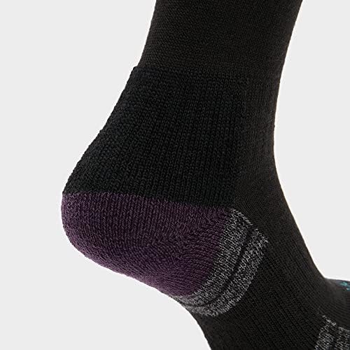 Bridgedale Hike Lightweight Trail Merino Endurance Boot Womens Walking Socks Medium Black Purple