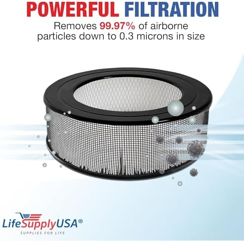 62500 True HEPA Filter Replacement Compatible with Sears Kenmore 83236, 83256 Air Purifier by LifeSupplyUSA