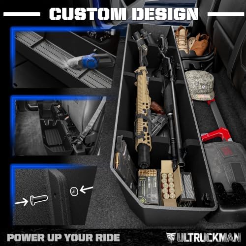 Under Seat Storage Box for F-150 Crew Cab & Super Duty 2015-2026 | Foam-cut for long gear. Hidden. Waterproof. No-drill. ULTRUCKMAN — Built for the Haul.