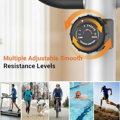 ANCHEER Elliptical Exercise Machine, Elliptical Trainer for Home Gym, Exercise Equipment 500Lbs Max Weight, Ultra-Silent Elliptical Machine