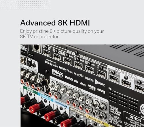 Denon AVR-X3800H 9.4-Ch 8K UHD AVR Home Theater Stereo Receiver