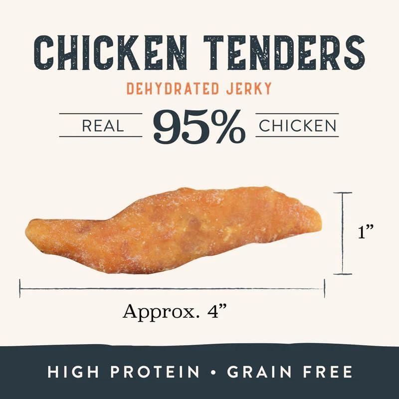 Health Extension Grain-Free Chicken Tenders Dog Treats, 4oz (113g) – Natural, Crispy Gourmet Training Treats for Adult Dogs and Puppies