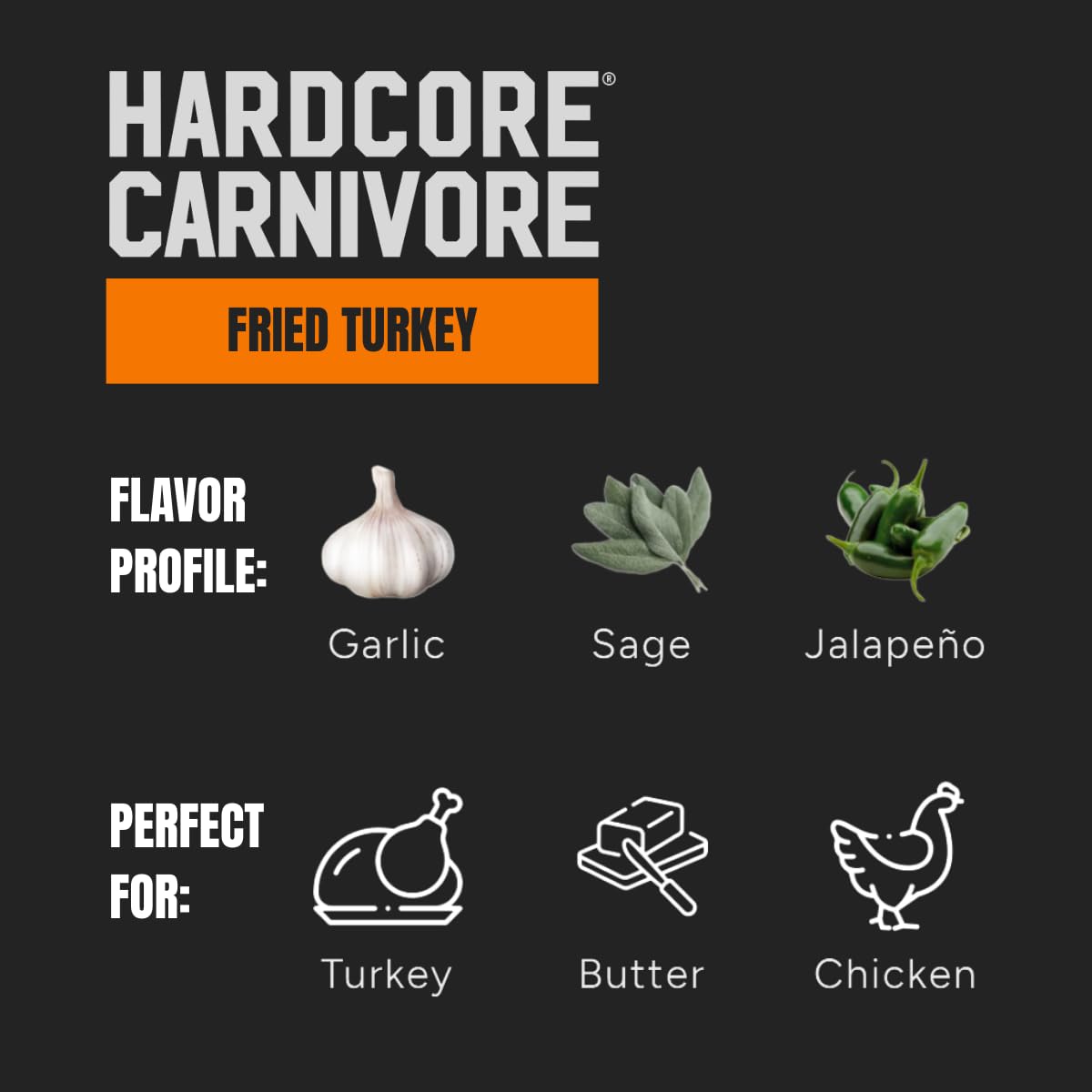 Hardcore Carnivore Black | All-Purpose Beef Seasoning Rub, 13oz Shaker