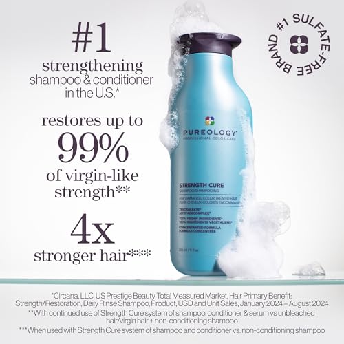 Pureology Strength Cure Shampoo – Repairs Hair & Seals Split Ends