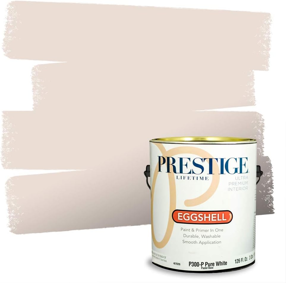 PRESTIGE Paints Exterior Paint and Primer In One, 1-Gallon, Semi-Gloss, Comparable Match of Sherwin Williams* French Roast*