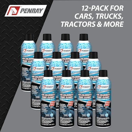 Penray 4620-12PK Non-Chlorinated Brake Cleaner - 14-Ounce Aerosol Can, Case of 12