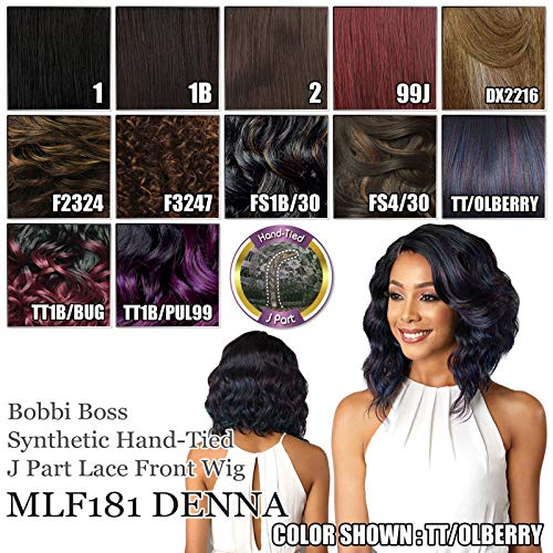 BOBBI BOSS Premium Synthetic Lace Front Wig - MLF181 DENNA (99J)