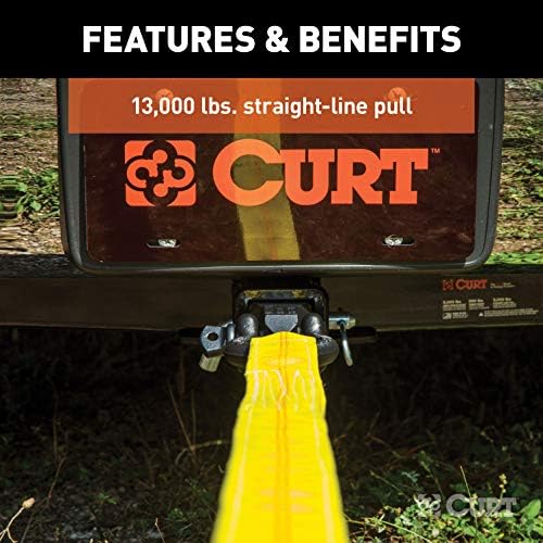 CURT 45832 D-Ring Shackle Mount Trailer Hitch, Fits 2-Inch Receiver, 13,000 lbs.