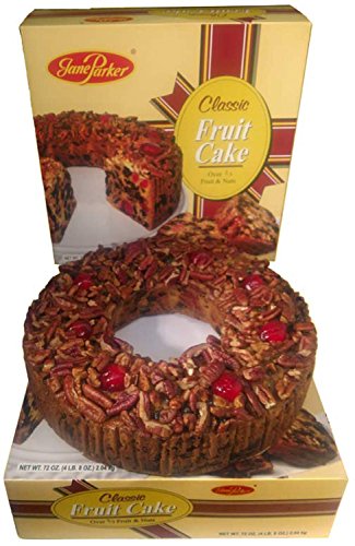 Jane Parker Fruitcake Classic Light Fruit Cake 4.5 Pound (72 Ounce) Ring