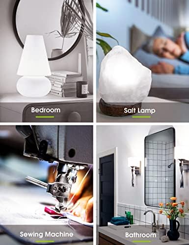 L LOHAS LED C7 S6 Night Light Bulb, Mini LED Bulb Candelabra E12 Base | 15 Watt Light Bulbs Equivalent(1.5W), Soft/Warm White 3000K LED, Small Light for Bedroom Salt Lamp(6 Pack)