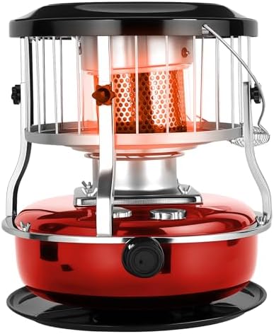 Kerosene Heater - 9000 BTU 2-in-1 Indoor Kerosene Stove, 4.5L Fuel Capacity Portable Outdoor Heater with 21H Burn Time for Camping, Emergency, Garage