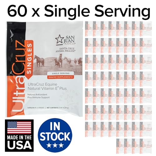 UltraCruz - sc-516417 Equine Natural Vitamin E Plus Supplement for Horses, 60 Single Servings, Pellet (30 Day Supply)