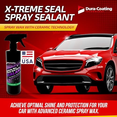 Dura-Coating Technology X-Treme Seal Spray Sealant - Liquid Wet Sealant Wax for Cars, 16oz Spray Bottle - Made in USA