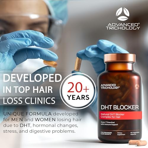 DHT Blocker - Hair Growth Supplement for Genetic Thinning for Men and Women | Guaranteed